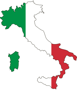 Carte Drapeau Italie